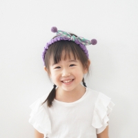 Girl Hairband Bunny Fur Ball (GHB8735)